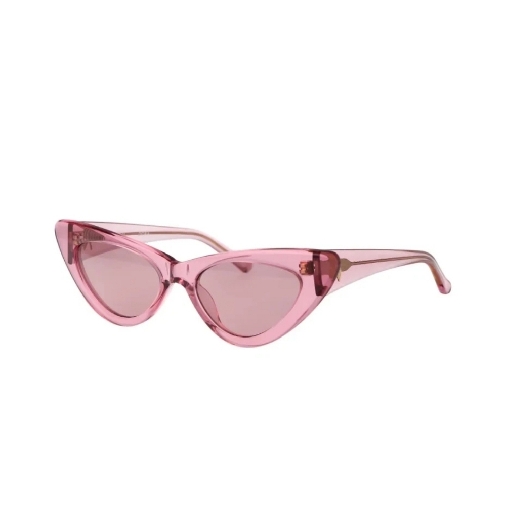NEW The Attico x LINDA FARROW Dora Sunglasses in Pink - Picture 12 of 16